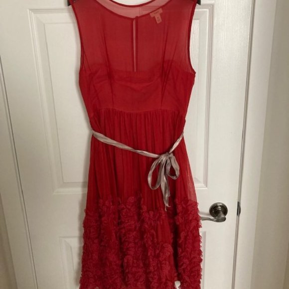 Anthropologie "Tiny" Red Dress - Size 6 - Picture 2 of 4
